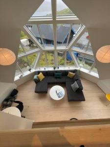 Posezení v ubytování Unique dome / igloo