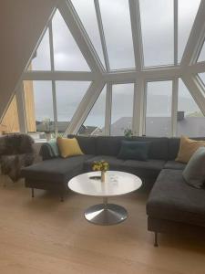 Posezení v ubytování Unique dome / igloo