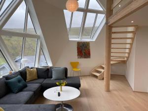Posezení v ubytování Unique dome / igloo