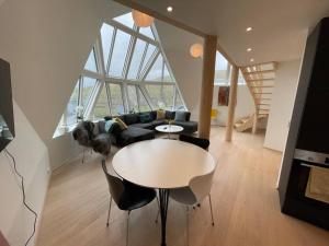 Posezení v ubytování Unique dome / igloo