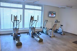 Fitness centrum a/nebo fitness zařízení v ubytování Hotel Kapellenberg