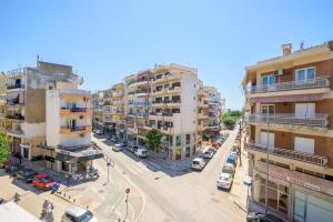 an aerial view of a city street with buildings at J&S Lux Central Suite 1 in Alexandroupoli