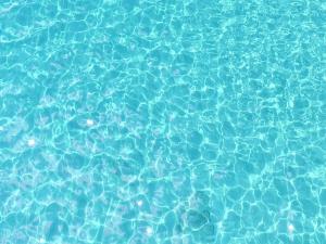 a close up of water in a swimming pool at MNS Marvelous Nirvana Seascape, Art in Salamina