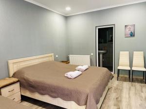 Voodi või voodid majutusasutuse Hotel Vardzia Terrace toas