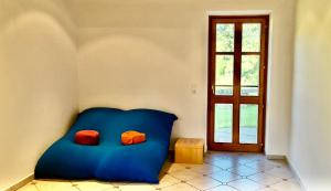 Postel nebo postele na pokoji v ubytování Apartment mit eigenem Garten in traumhafter Lage