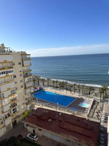 A view of the pool at Beachfront mar de plata or nearby