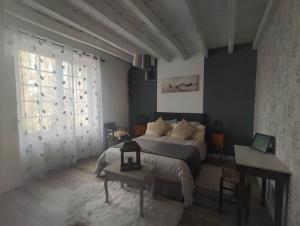 Postel nebo postele na pokoji v ubytování LE CLOCOONING Chambres d'Hôtes chez l'habitant
