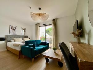 Posteľ alebo postele v izbe v ubytovaní Les Loges de la Mer - Pérols