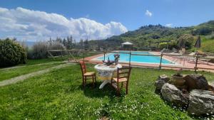 Bazén v ubytování Agriturismo LUCERTOLA nebo v jeho okolí