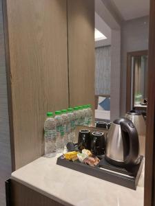 Kuchyň nebo kuchyňský kout v ubytování Valy Hotel