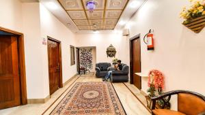 Istumisnurk majutusasutuses Hotel Rajyashree Palace