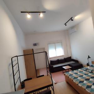 诺维萨德VIOLIN的带床和沙发的客厅