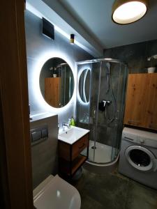 Bathroom sa Three Rooms Apartments - Jelitkowo