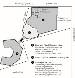 A planta de Maritim Hotel Stuttgart