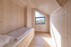 เตียงในห้องที่ The Panorama - Sørvågen Lofoten