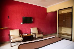 TV a/nebo společenská místnost v ubytování Hotel Sai leela - Shirdi