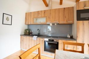 Kuchyň nebo kuchyňský kout v ubytování View apartment Lenart + 17 fotografií