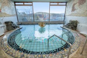 Almennt fjallaútsýni eða fjallaútsýni eins og það er á ryokan-hótelinu