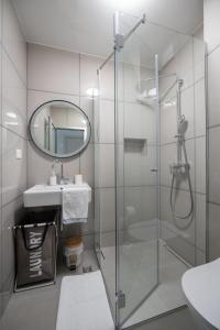 Et badeværelse på Apartmani Tona