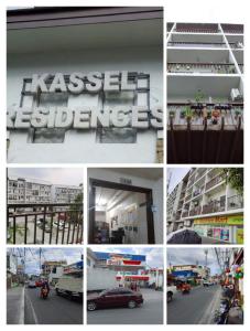 een collage van foto's van een tankstation bij Kassel Residences Staycation Near NAIA - Moonwalk Paranaque in Manilla
