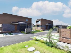 a rendering of a house with a yard at Rakuten STAY HOUSE Kujukuri Ichinomiya 104 3LDK with BBQ terrace in Ichinomiya