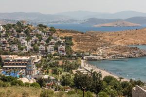 a view of a city and a beach at Selectum Collection Bodrum in Akyarlar