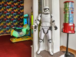 a storm trooper standing in a room with a toy at The Danescourt in Blackpool