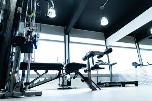 Posilňovňa alebo fitness centrum v ubytovaní Hotel Planas
