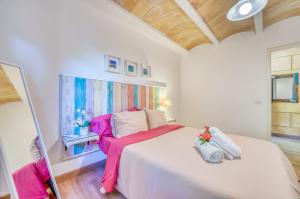 Łóżko lub łóżka w pokoju w obiekcie Ideal Property Mallorca - Sol de Mallorca 2