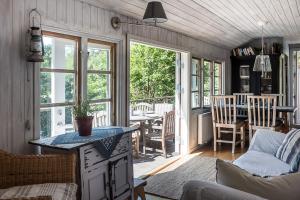 Posezení v ubytování Fishermans cabin