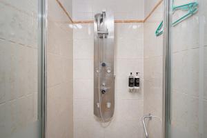 Een badkamer bij Hotel Hernán Cortés