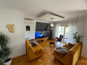 TV a/nebo společenská místnost v ubytování House MARIO
