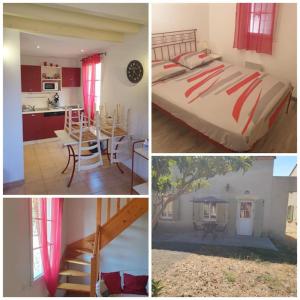 Η κουζίνα ή μικρή κουζίνα στο Agréable Villa en petite Camargue 35 m2 WIFI
