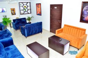 A seating area at Proxima Centauri Hotel