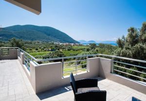 a view from the balcony of a villa at Villa Sofia in Póndi