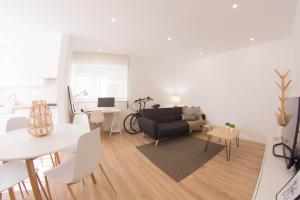 Χώρος καθιστικού στο Apartamento Praia Buarcos