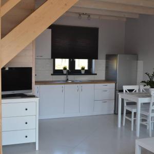 Köök või kööginurk majutusasutuses Domki I apartamenty Mila