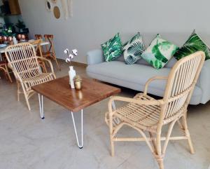 Posezení v ubytování Condominio en la Riviera Maya