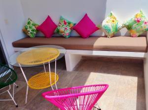 Posezení v ubytování Condominio en la Riviera Maya