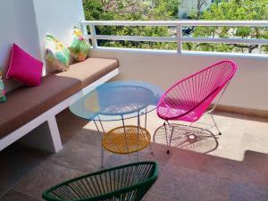 Balkón nebo terasa v ubytování Condominio en la Riviera Maya