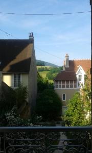 a view from the balcony of a house at Chambre d'hôte, 3 pièces 90m2 in Autun