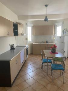 Kuchyň nebo kuchyňský kout v ubytování Kelesi Apartments