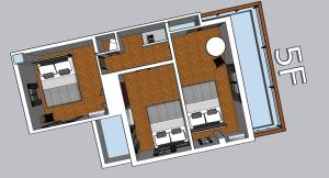 Denah lantai 駒込駅徒歩7分/旧古河庭園至近(100m)の4LDKマンション「92m2」