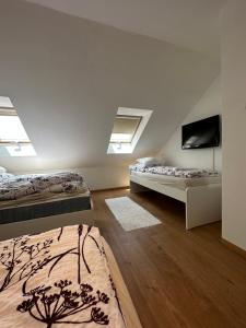Postel nebo postele na pokoji v ubytování Centroom Apartment Budapest