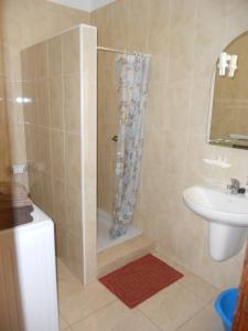 a bathroom with a shower and a sink at Apartment in Las Americas in Playa de las Americas