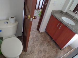 Koupelna v ubytování Casa Hotel Palermo 49