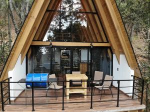 Μπαλκόνι ή βεράντα στο Cabaña sueño real