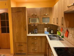 Kuchyň nebo kuchyňský kout v ubytování Apartament 2 pokoje Czarny Potok Krynica Zdrój + 8 fotografií