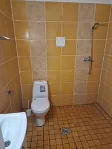 Koupelna v ubytování Ecoland Hotel