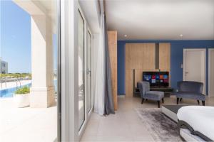 TV a/nebo společenská místnost v ubytování Apartment Julia Umag